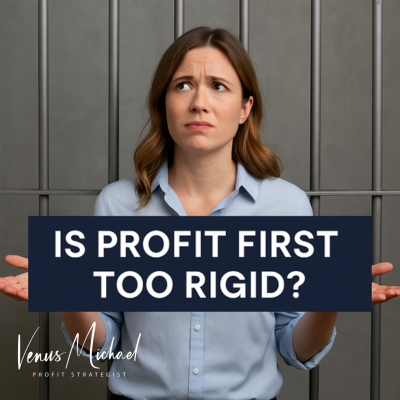 Female business owner adjusting her Profit First method using a flexible plan