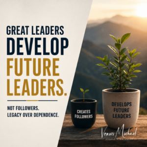 Small and thriving plants showing how leaders develop future leaders by replacing dependence with confidence