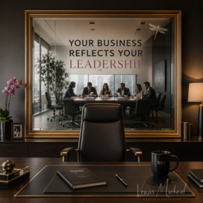 Leadership mirror showing how recurring business problems reflect the behaviors and standards modeled by the CEO