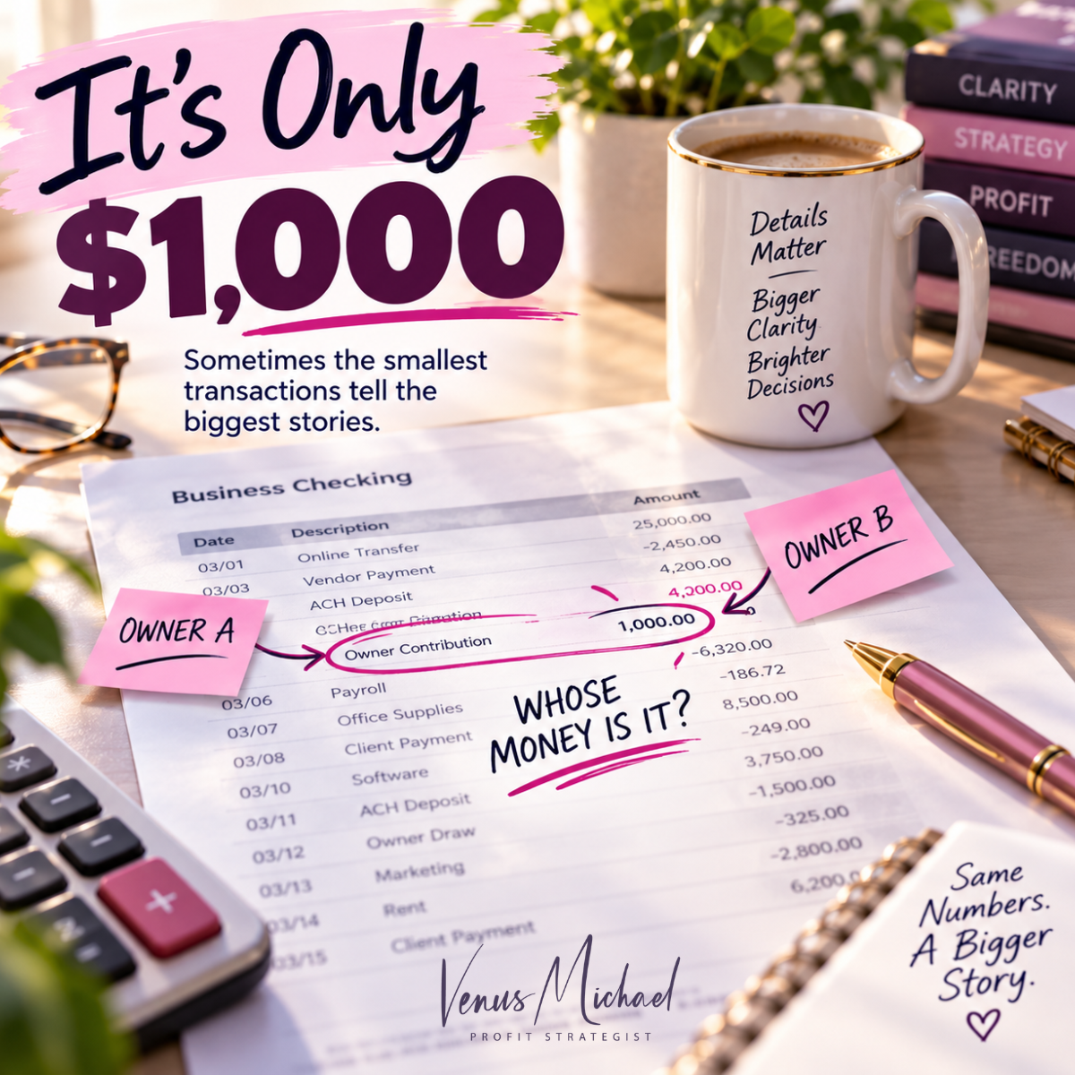 Small accounting errors revealing a larger ownership issue